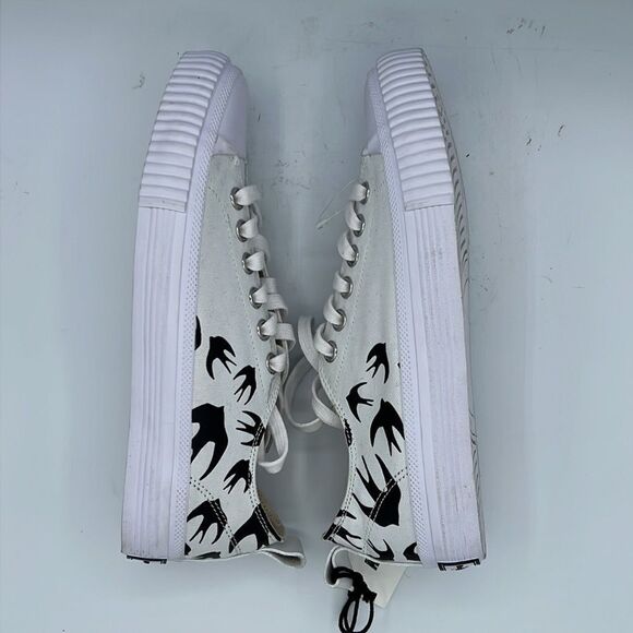 NWT McQ White Swallow Swarm Trainer Size 38 Unisex - Picture 9 of 13